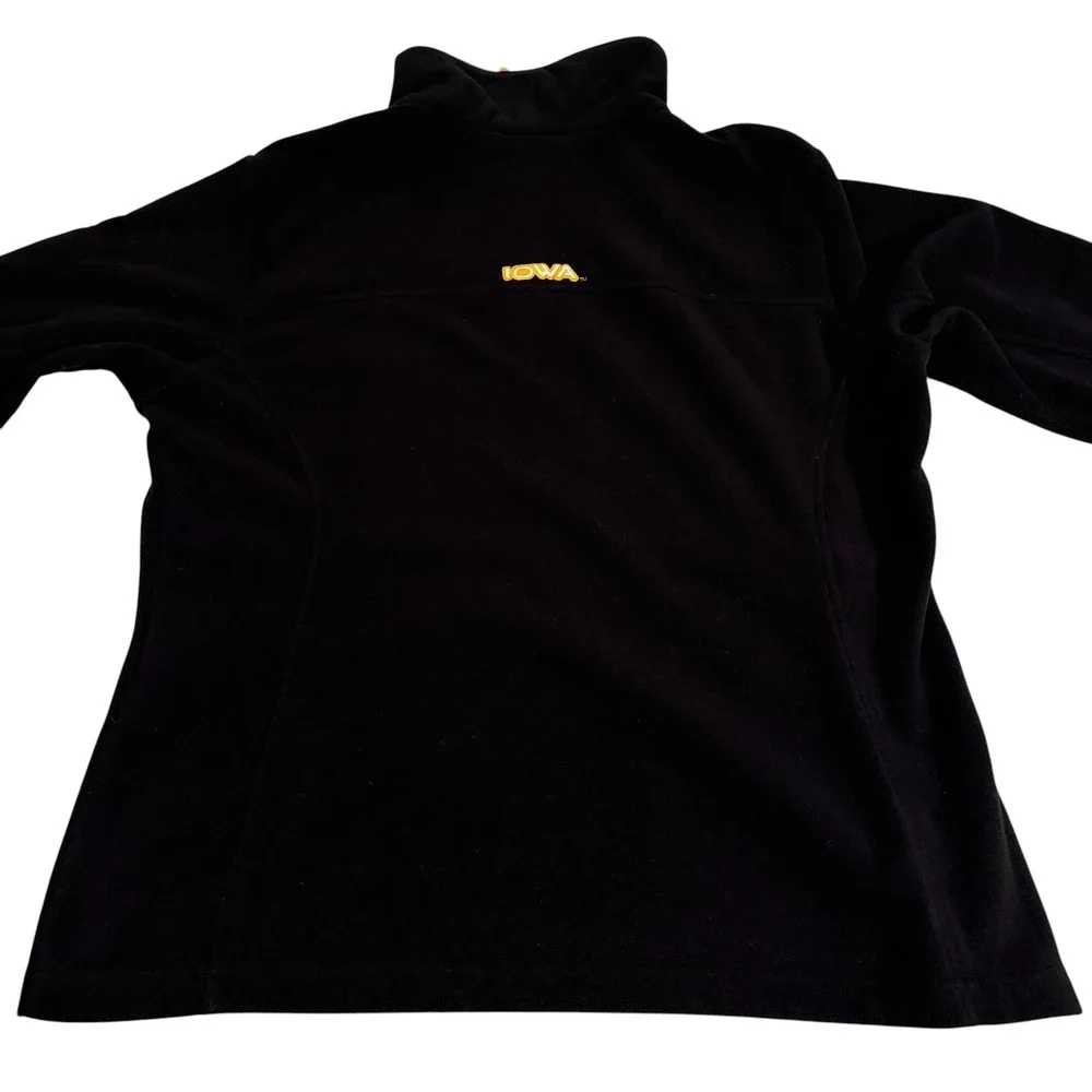 Columbia Iowa Hawkeyes Mens XL Full Zip Fleece Jacket Black Yellow Sportswear - Picture 4 of 9
